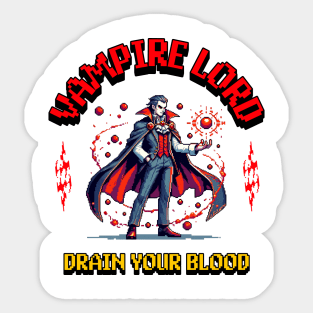 vampire lord pixel art Sticker